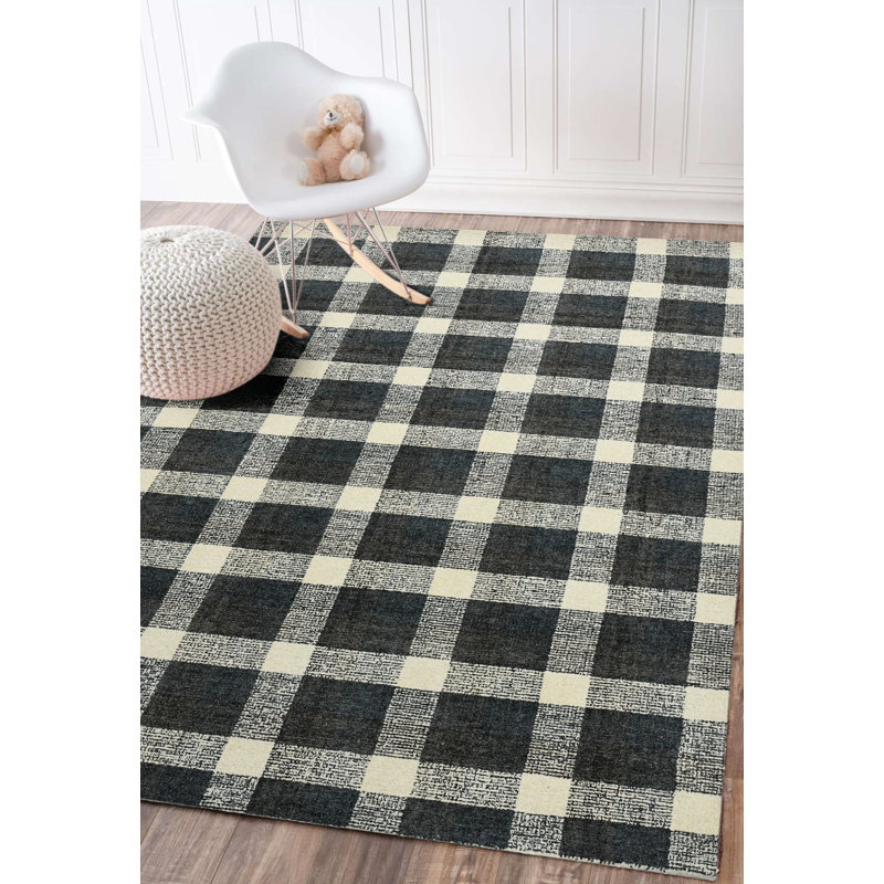 Gracie Oaks Ashleigh Handmade Wool Charcoal Rug & Reviews Wayfair